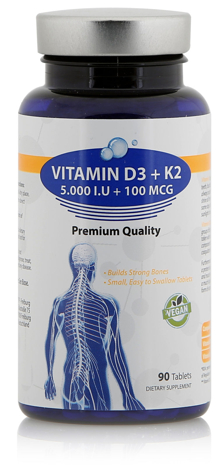 Vitamin D3 + K2 5.000 I.U + 100 MCG CHEMICALS AND PHARMACEUTICALS