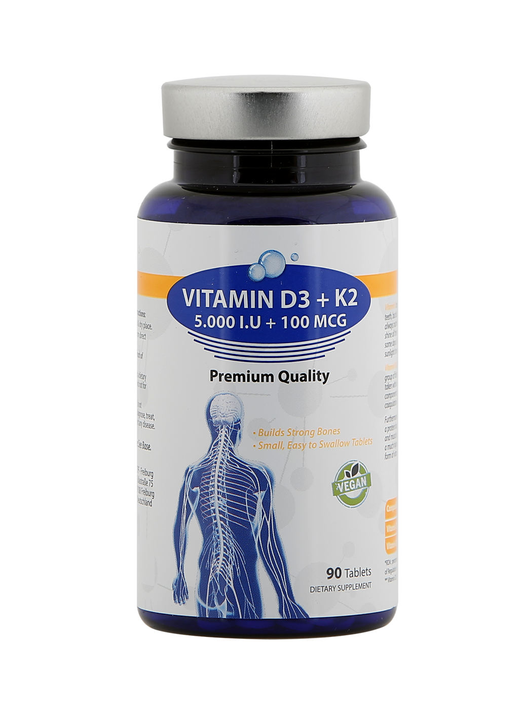 Vitamin D3 + K2 5.000 I.U + 100 MCG - CHEMICALS AND PHARMACEUTICALS ...